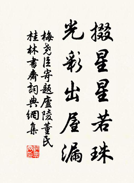 梅尧臣掇星星若珠，光彩出屋漏书法作品欣赏