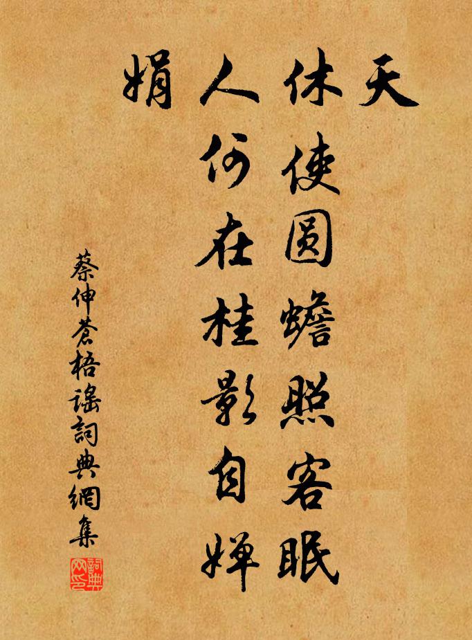 蔡伸苍梧谣/归字谣书法作品欣赏