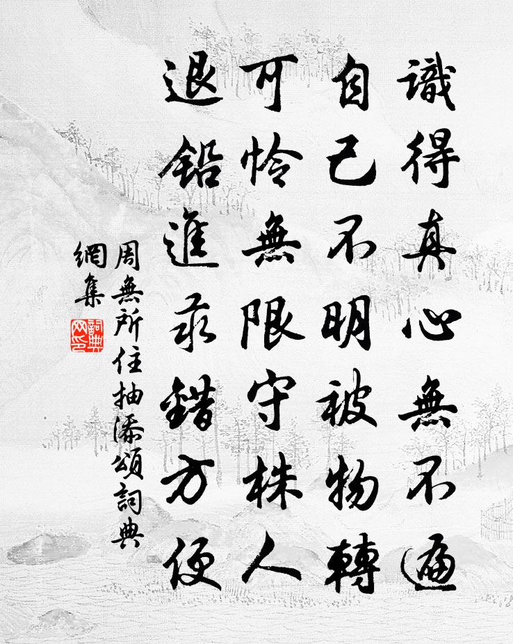 周无所住抽添颂书法作品欣赏